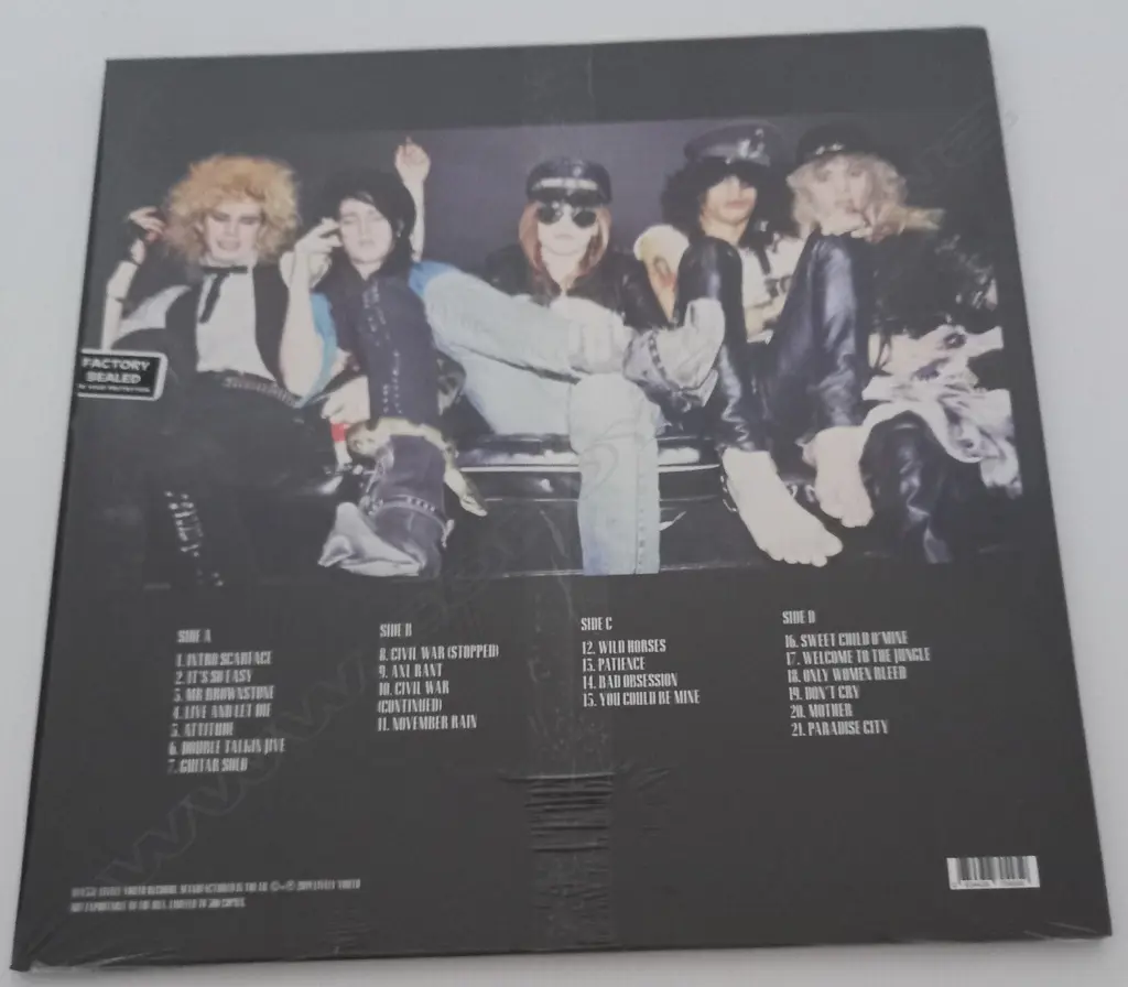 Guns N' Roses, Estadio Nacional, Santiago, Chile, December 2nd 1992, Futuro Radio Fm Broadcast, (Double Album) Image 1++